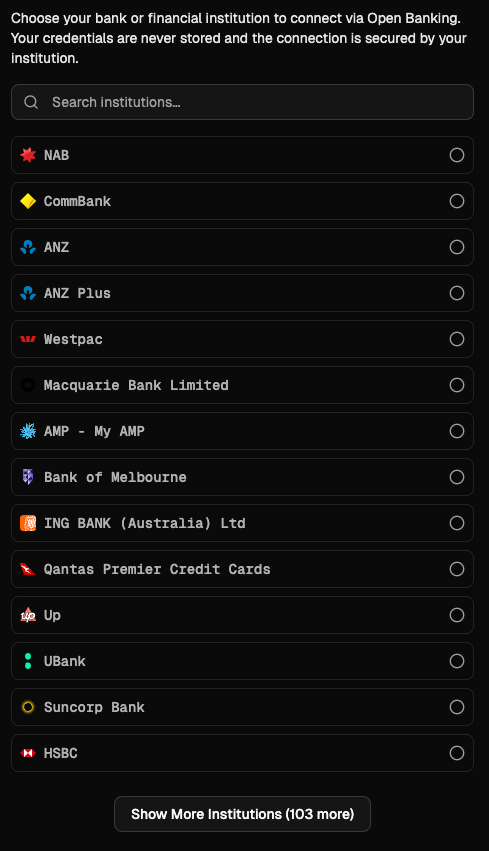 Open Banking Accounts